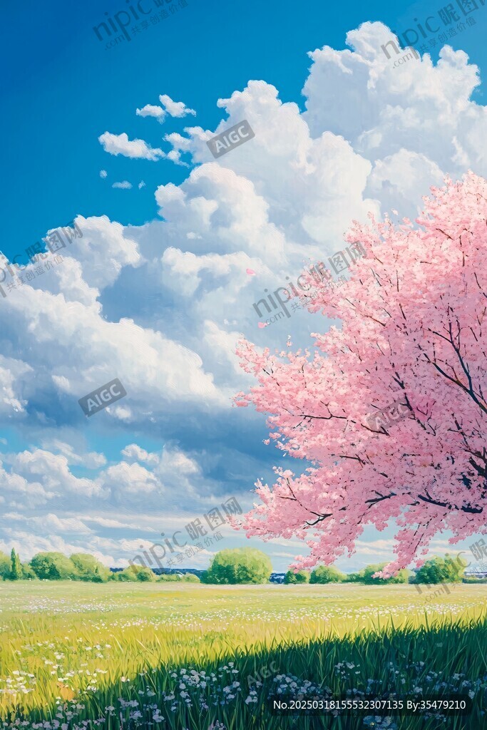 春日田野風(fēng)光