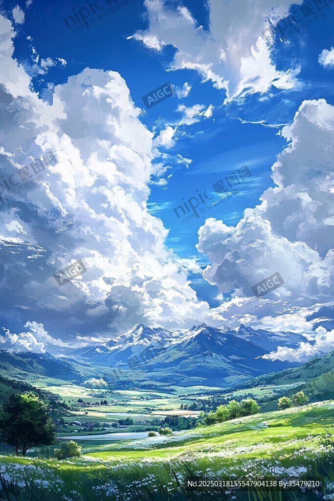 云海山谷的寧靜