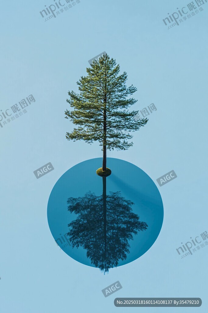 孤獨的樹影