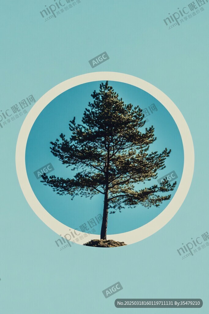 孤獨(dú)的松樹