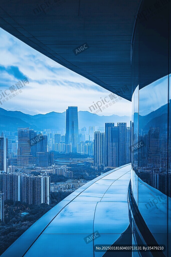 城市天際線的現代建筑