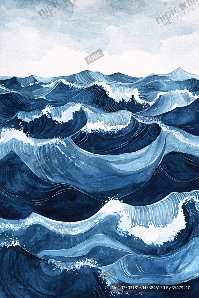 洶涌的海浪