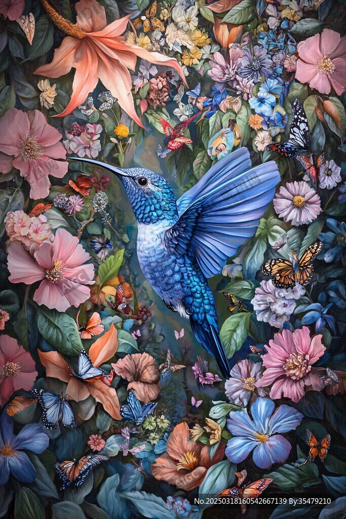 蜂鳥花舞