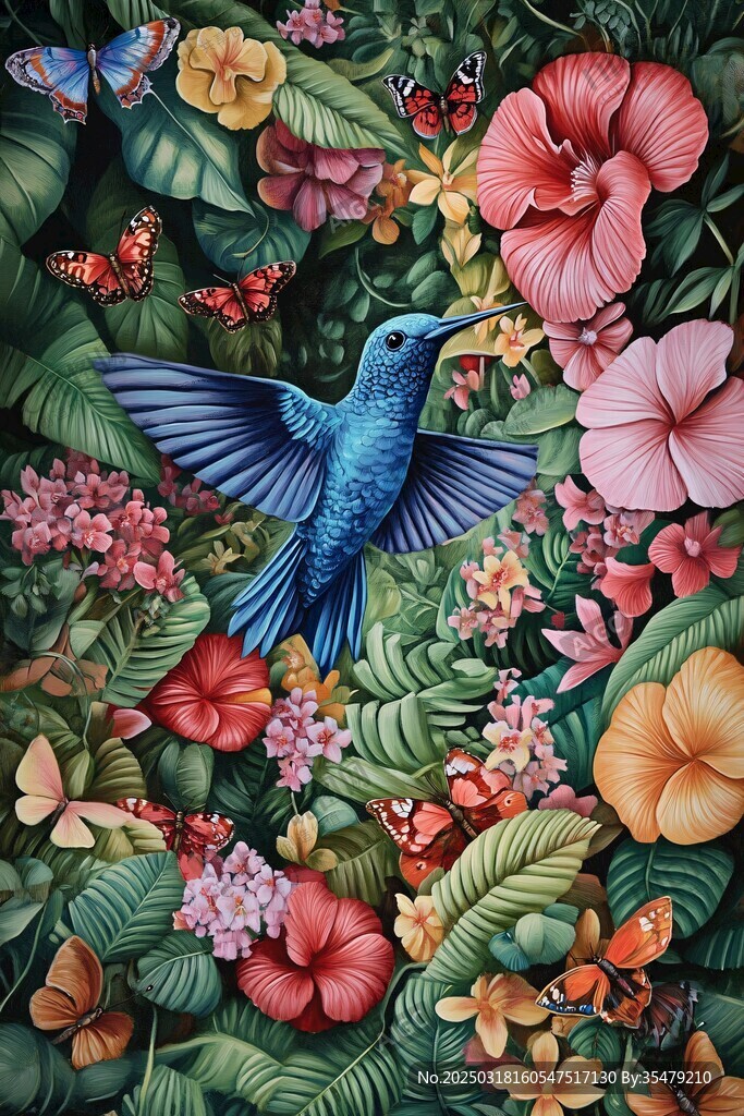 蜂鳥花園的寧靜之美
