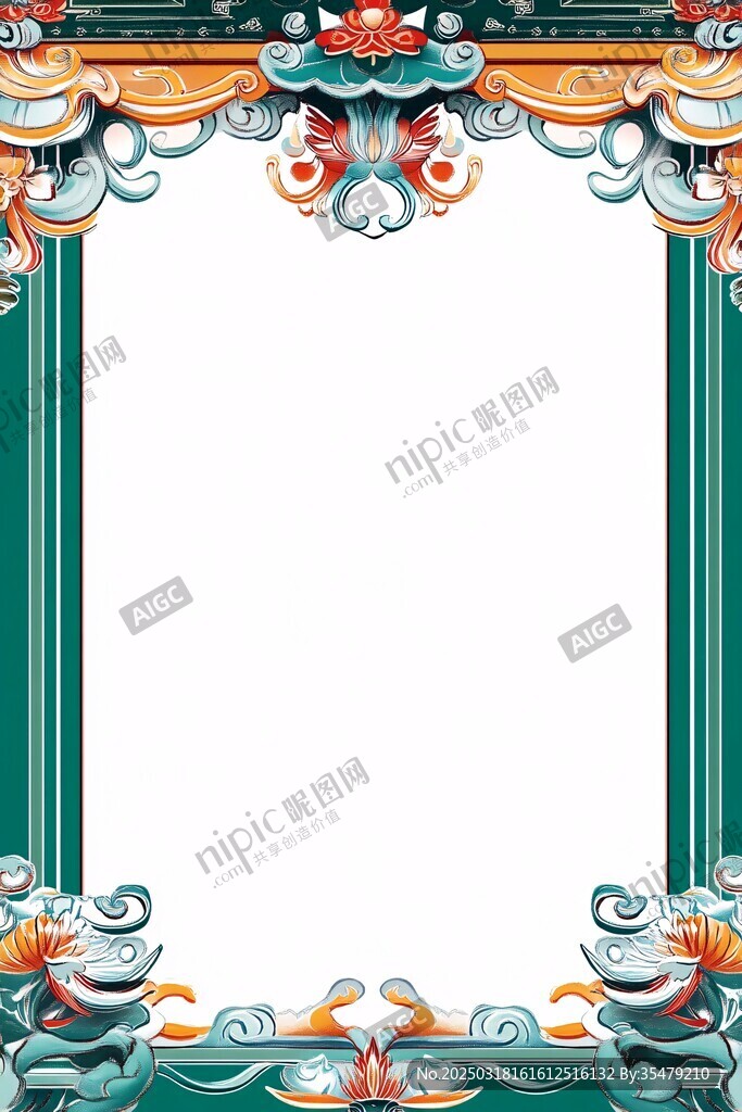 中國風(fēng)復(fù)古邊框設(shè)計(jì)