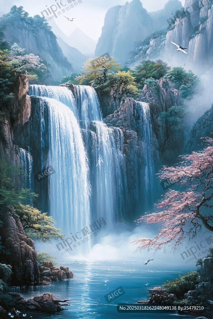 山水畫中的自然風(fēng)景
