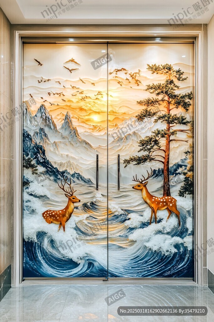 鹿與山水之舞