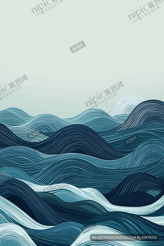 抽象波浪藝術(shù)