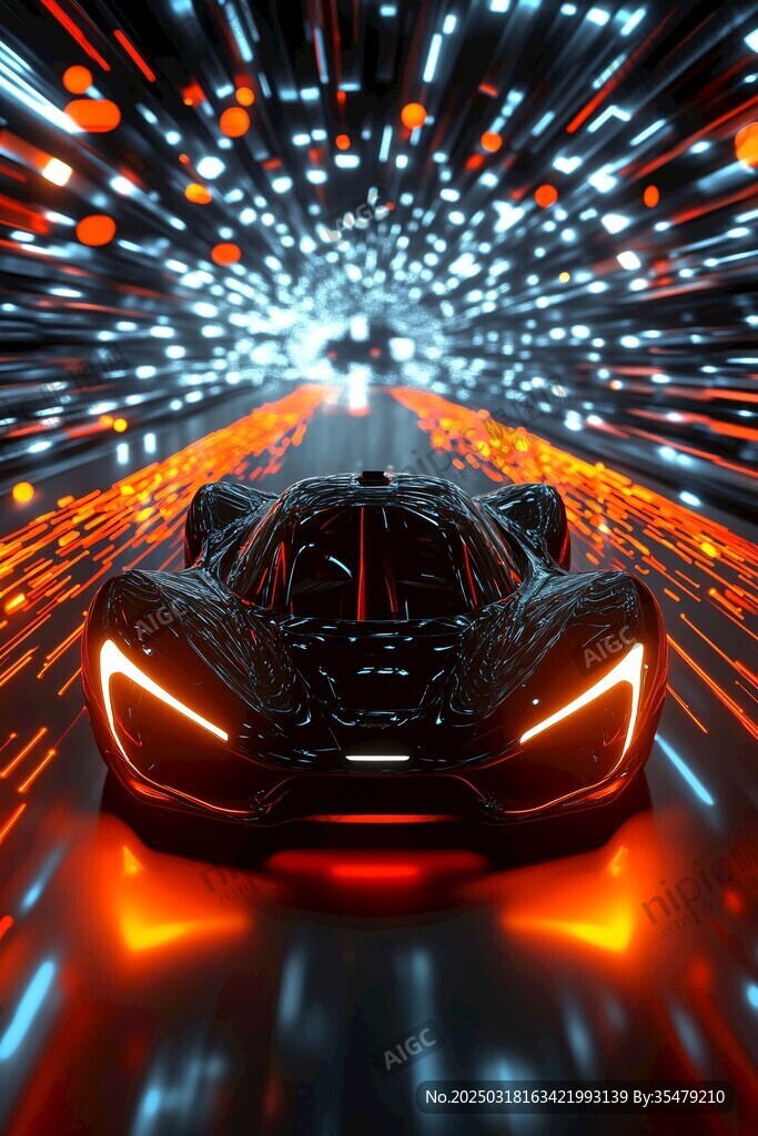 超速賽車 光影隧道