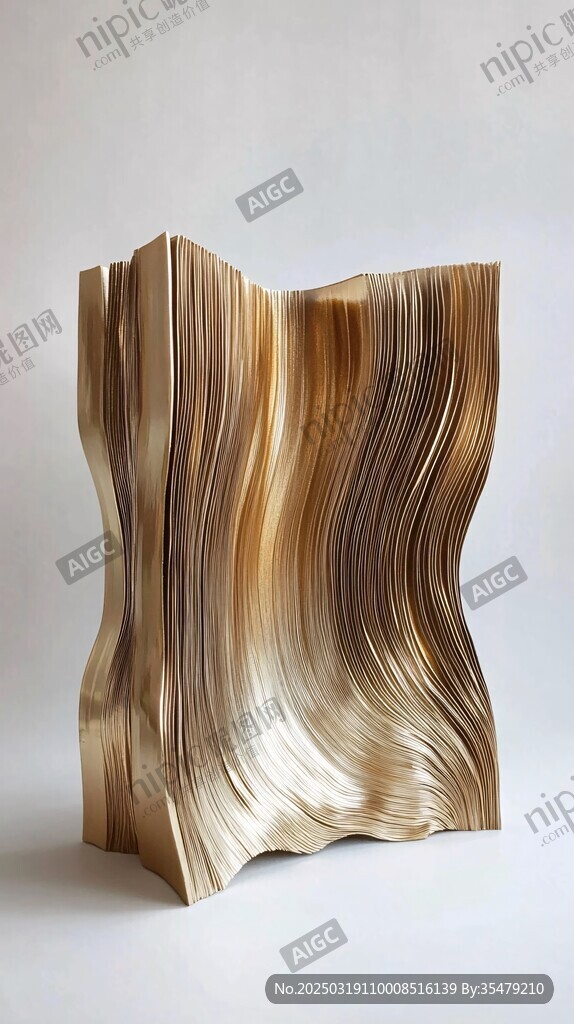 金屬波浪雕塑