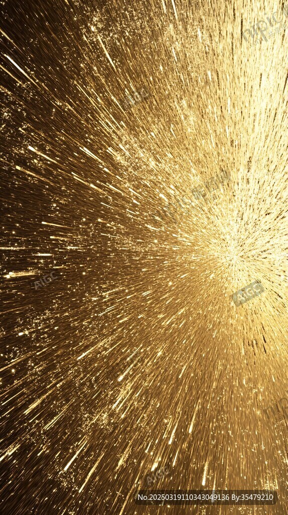 金色粒子爆炸