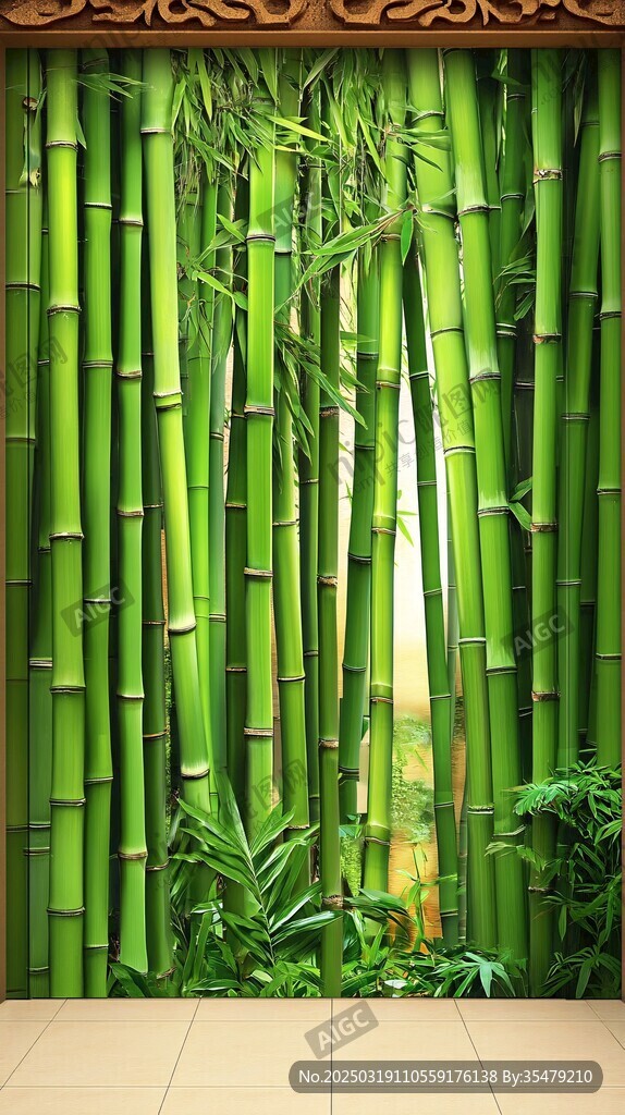 翠綠竹林