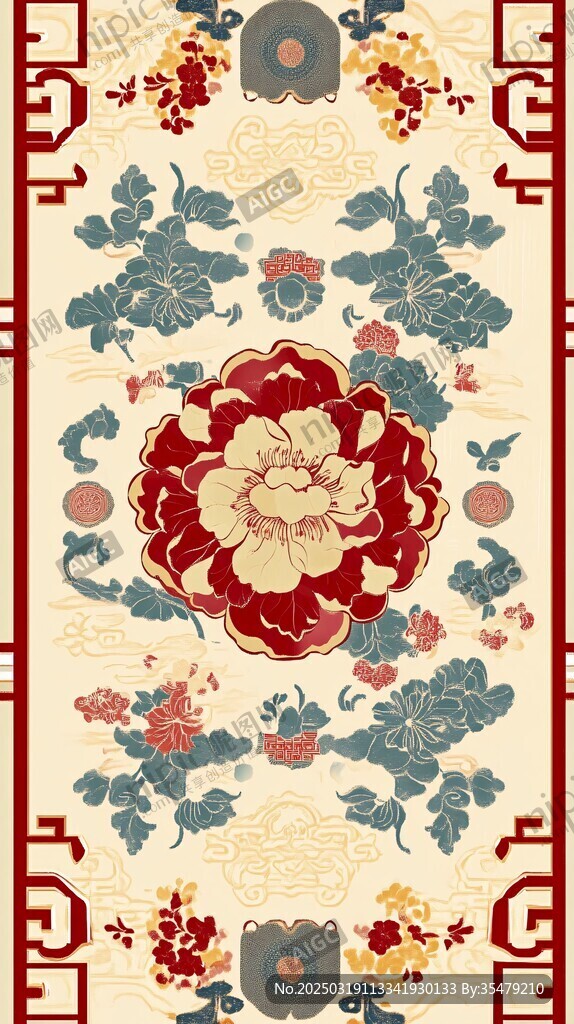 中國(guó)風(fēng)地毯設(shè)計(jì)