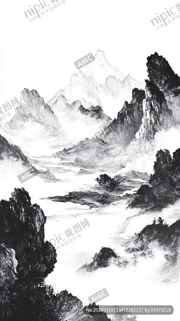 山水畫中的仙境