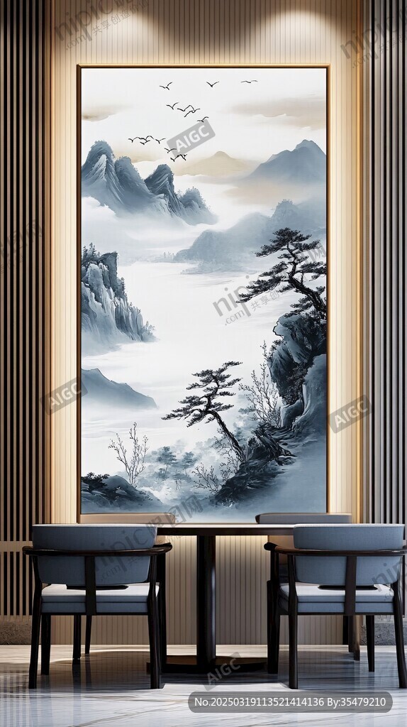 山水畫(huà)中的寧?kù)o與和諧