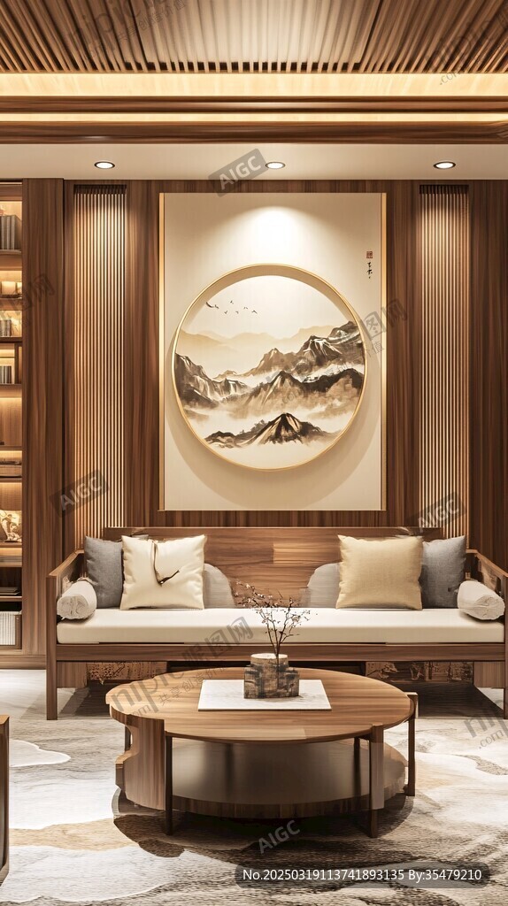 現(xiàn)代中式風(fēng)格客廳設(shè)計(jì)