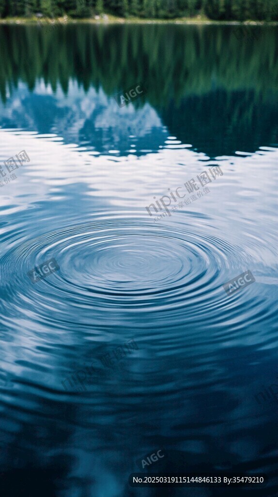 水波蕩漾 自然之美