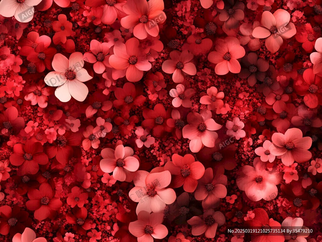 紅色花海