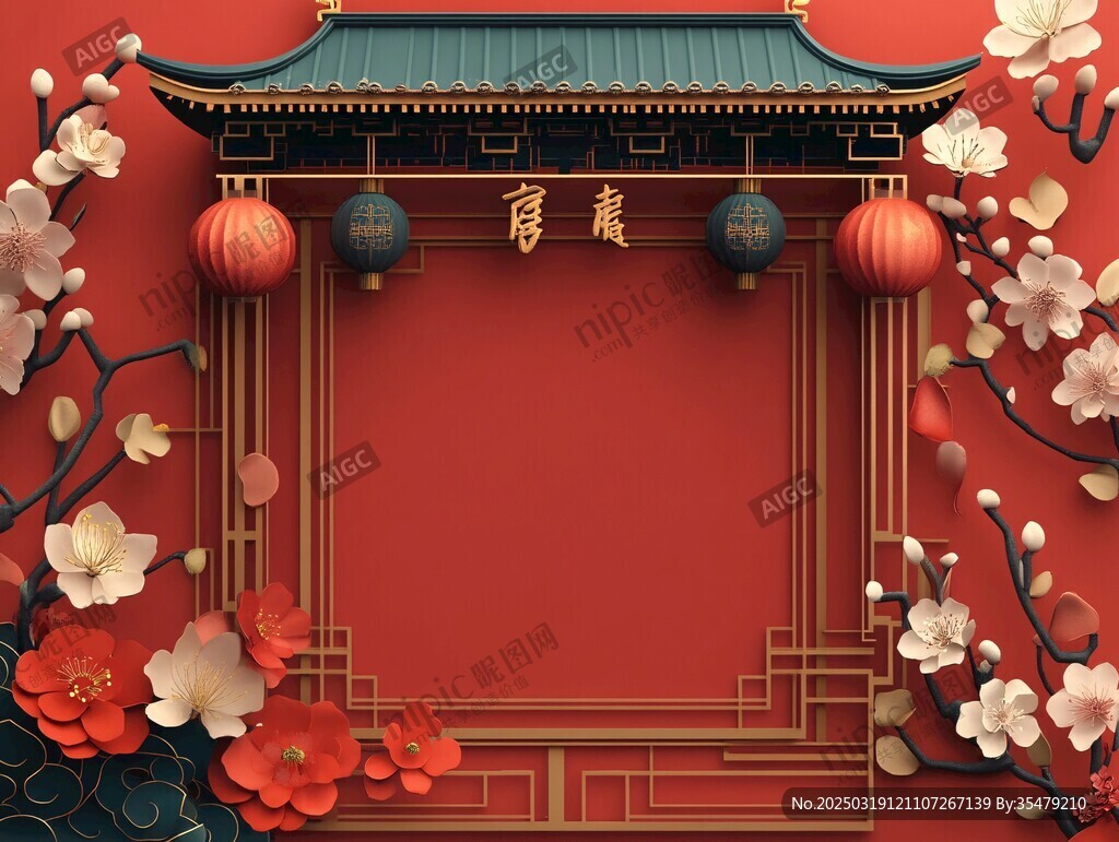 春節(jié)喜慶紅色背景