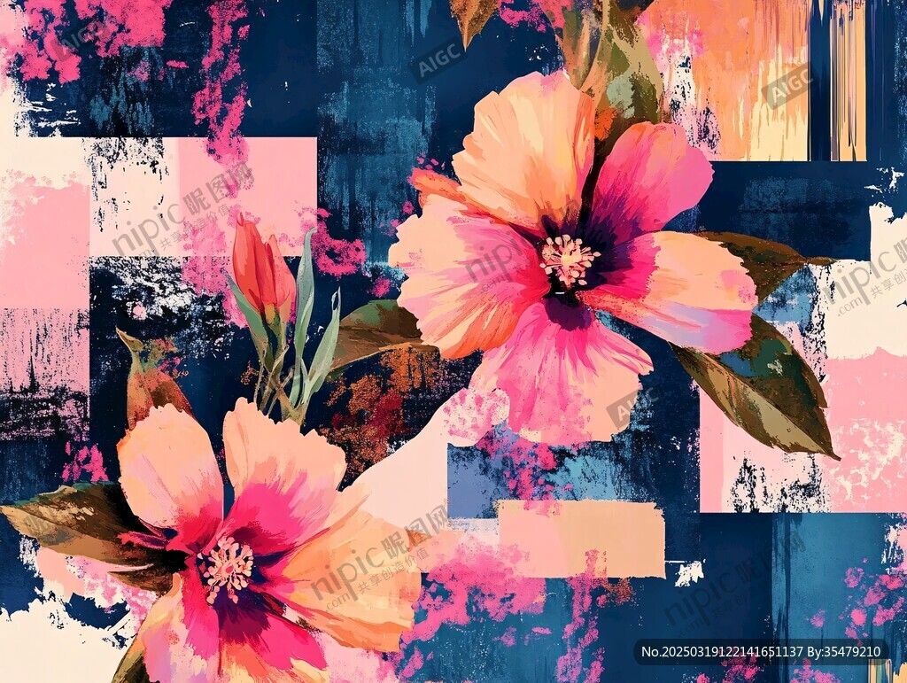 抽象花卉藝術