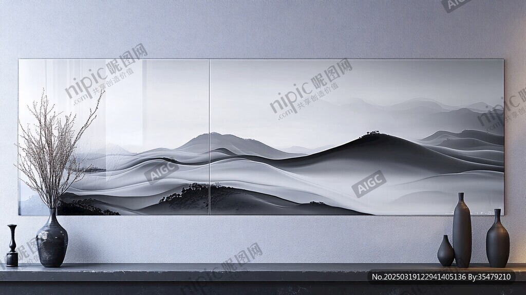 抽象山水畫