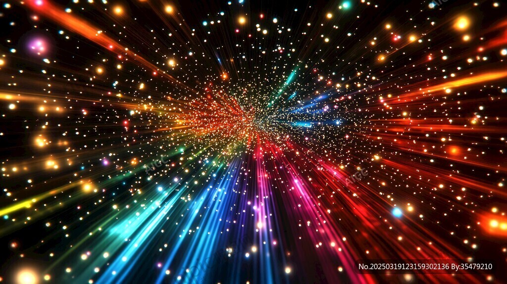 彩色光譜中的宇宙爆炸