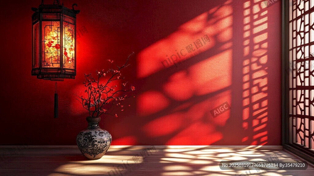 紅墻燈影下的東方韻味