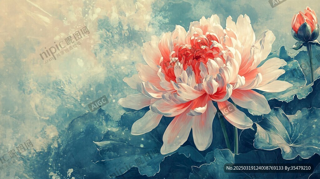 絢麗的花卉繪畫(huà)