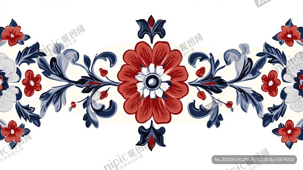 對(duì)稱花卉圖案設(shè)計(jì)