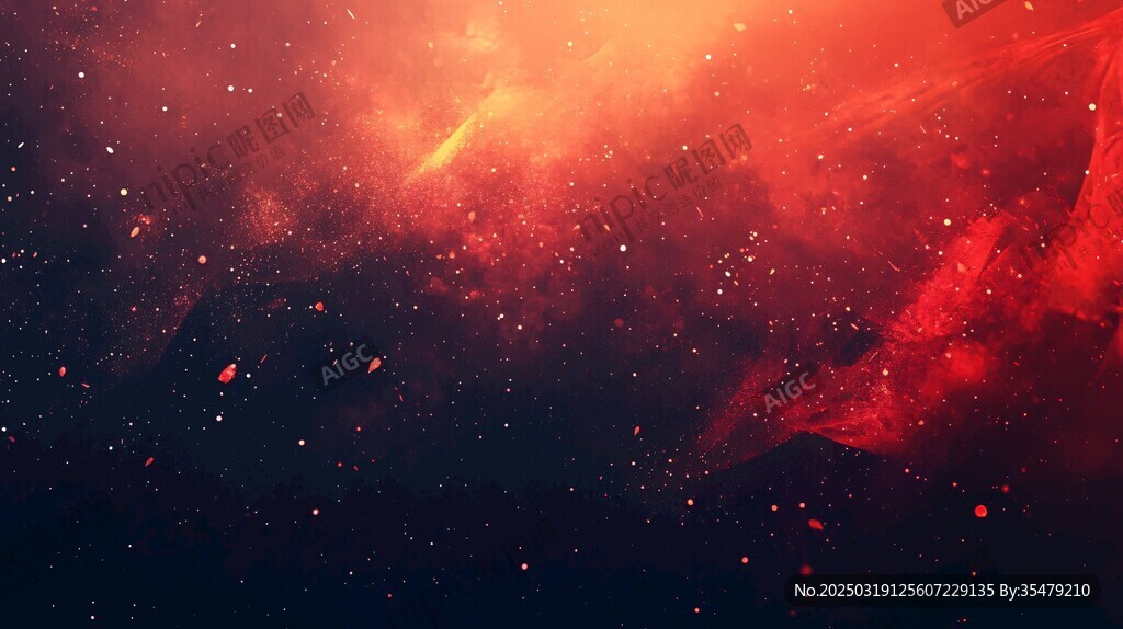 紅色宇宙星云