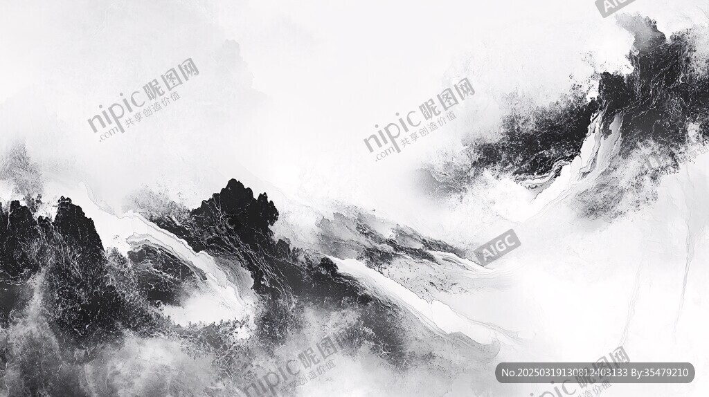 抽象水墨畫