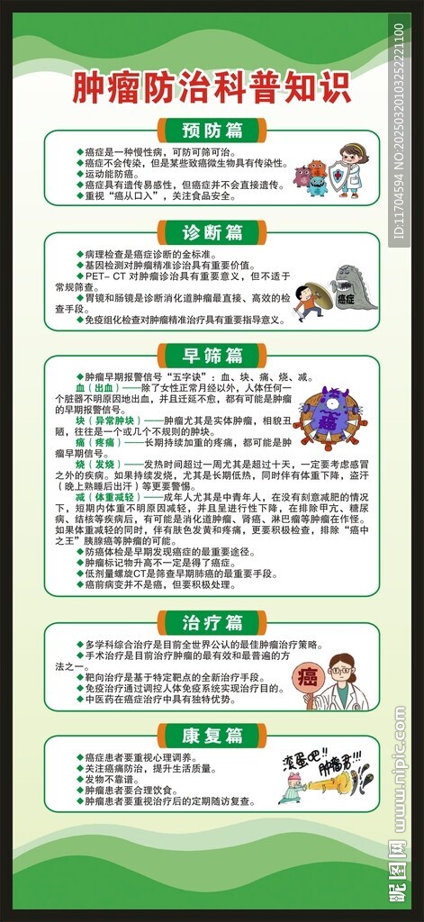 全國腫瘤防治宣傳周展架