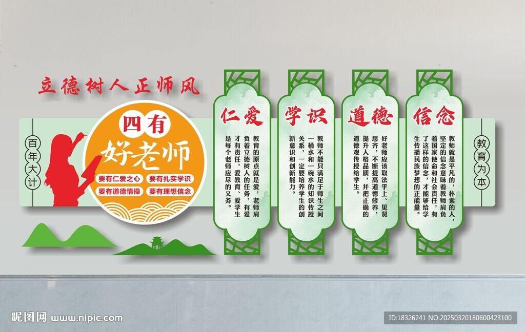 四有教師文化墻