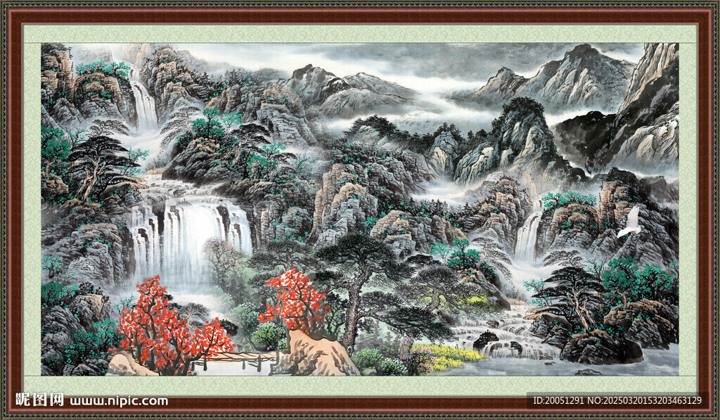 山水畫風景 