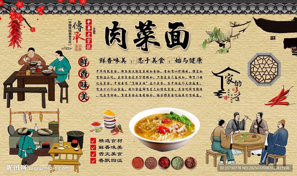 肉菜面