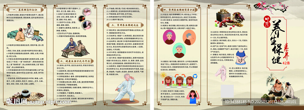 中醫養生折頁