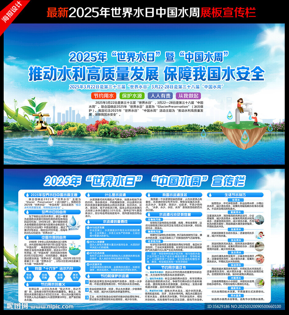 2025年世界水日展板
