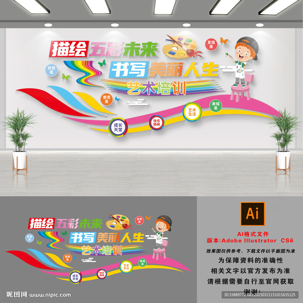 美術培訓文化墻