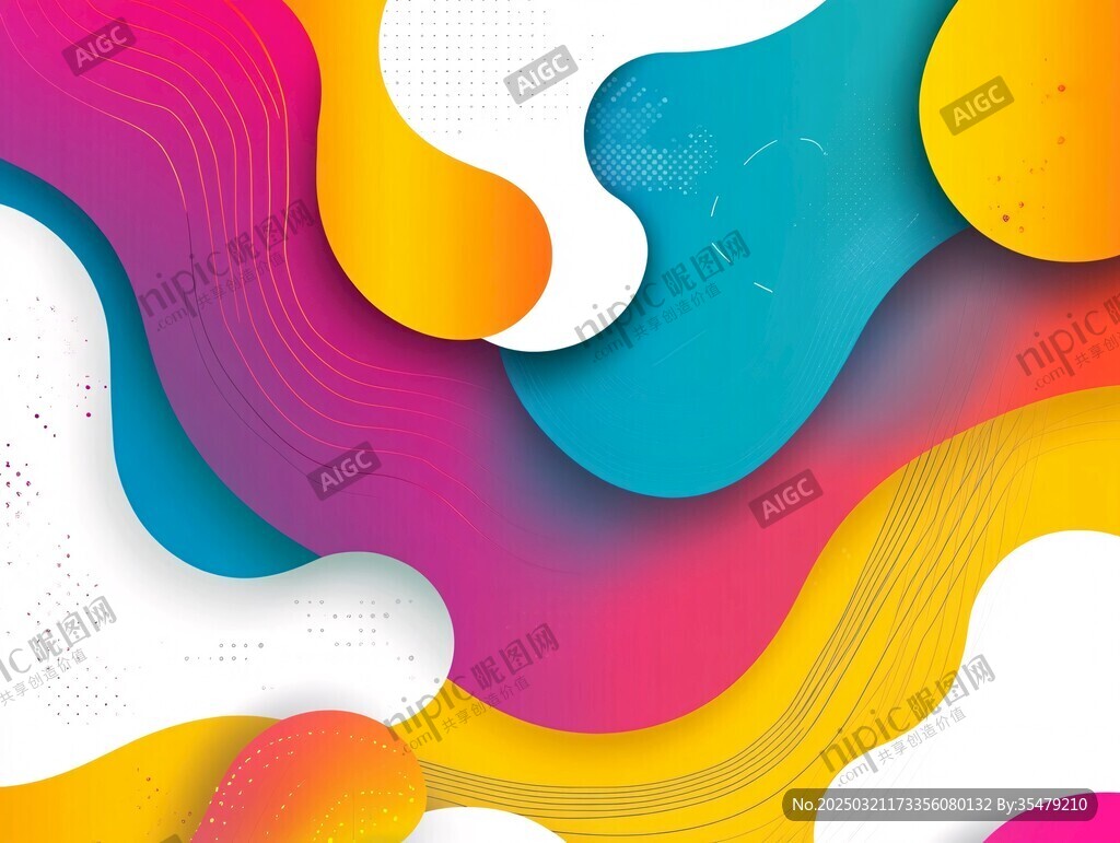 色彩斑斕的抽象藝術