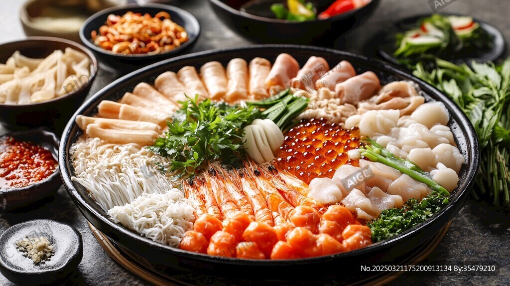 美味火鍋食材拼盤