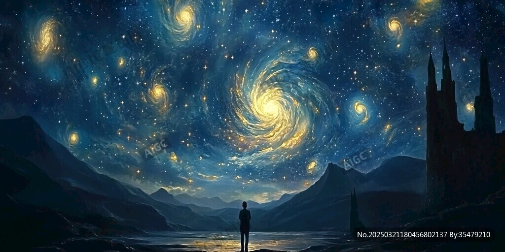 星空下的孤獨城堡