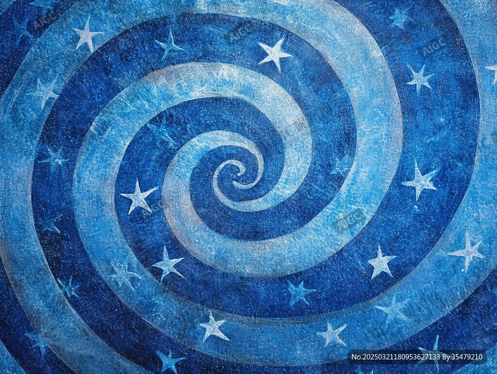 藍(lán)色星空漩渦