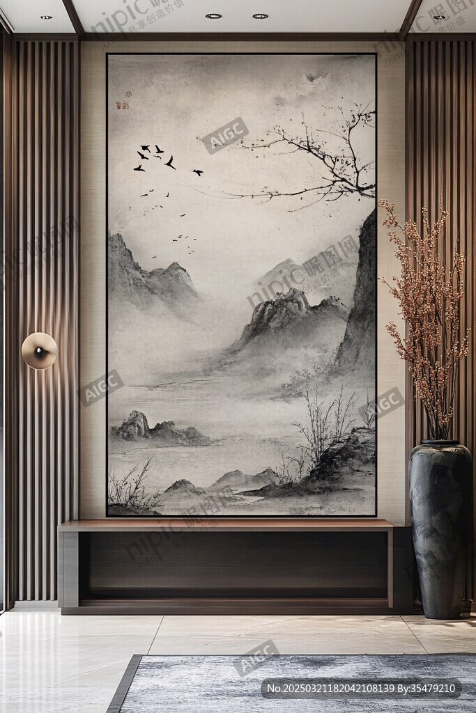 山水畫藝術(shù)品