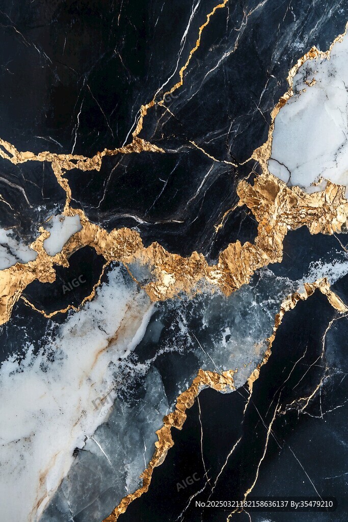 金色紋理的大理石紋路