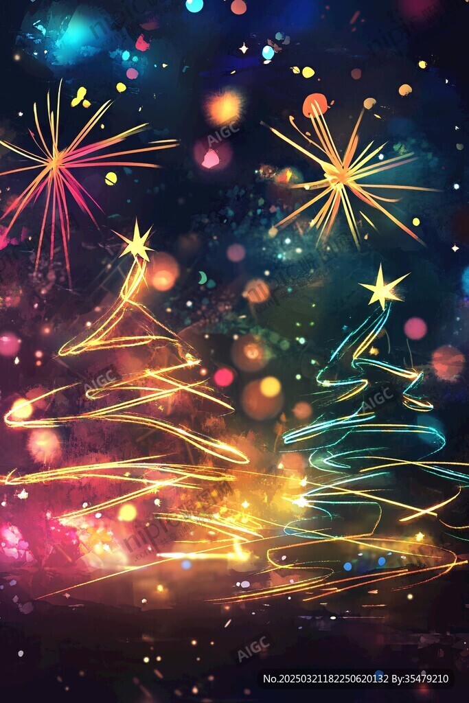 璀璨煙火下的圣誕奇跡
