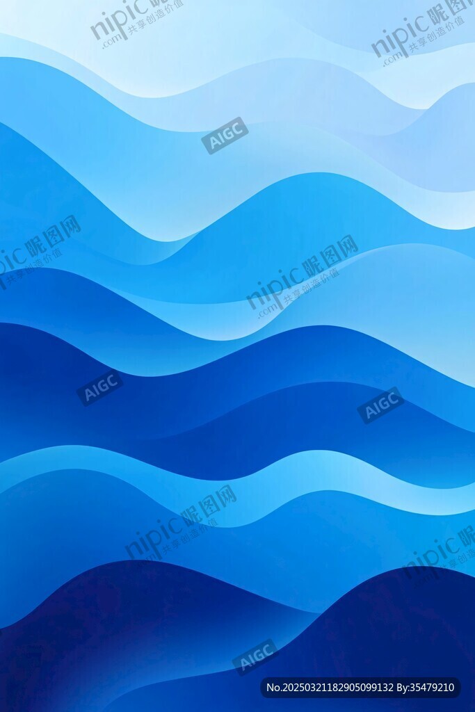 抽象藍色波浪背景