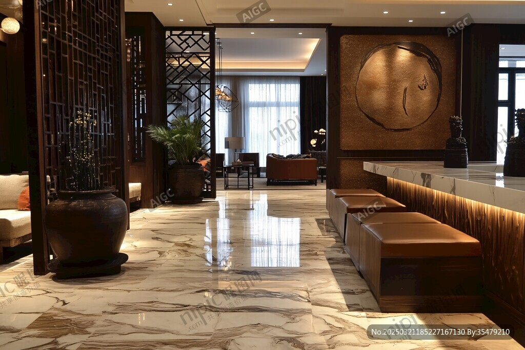 現(xiàn)代酒店大堂設(shè)計