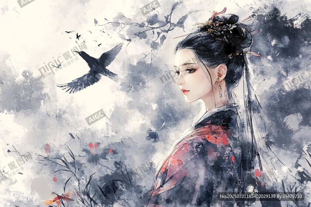云霧中的古典美人