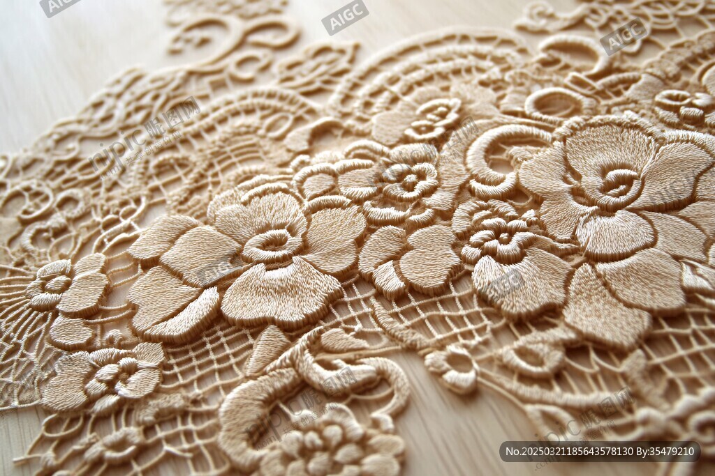精細刺繡花紋蕾絲