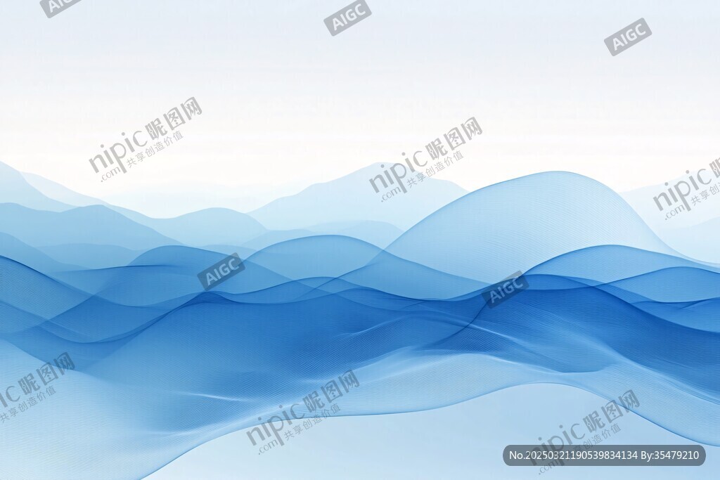 抽象的數字波浪
